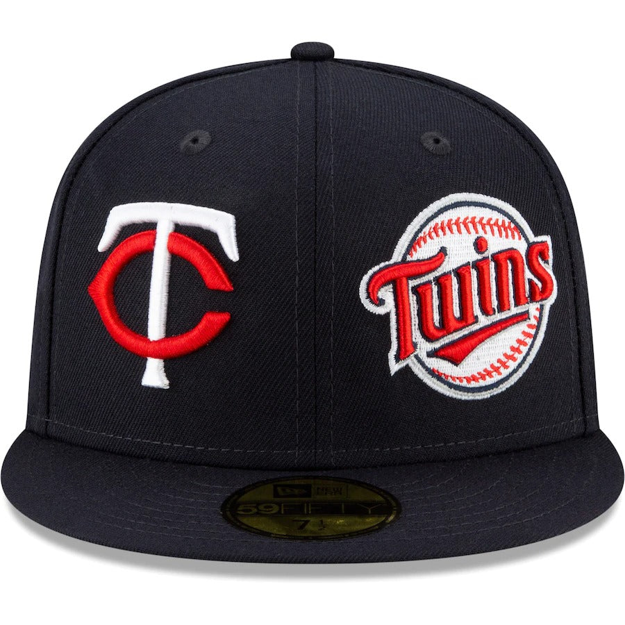 New Era Minnesota Twins Navy Patch Pride 59FIFTY Fitted Hat