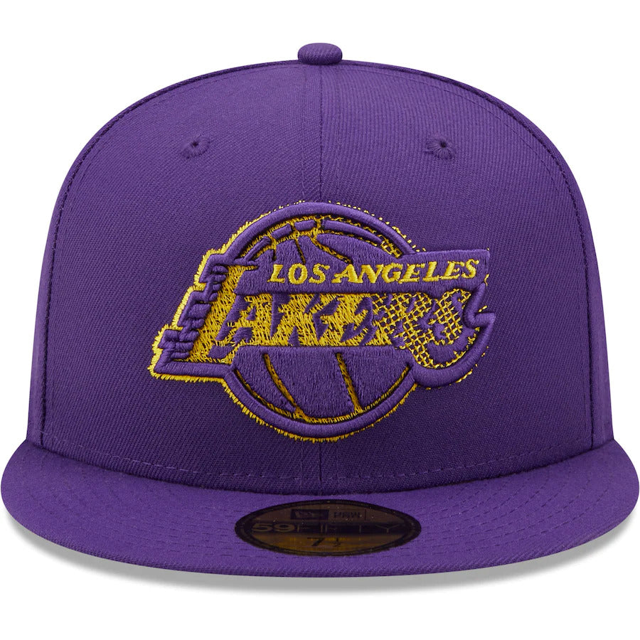 New Era Purple Los Angeles Lakers Scored 59FIFTY Fitted Hat