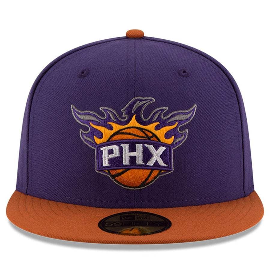 New Era Phoenix Suns 2021 NBA Finals Bound Sidepatch Purple/Orange 59FIFTY Fitted Hat
