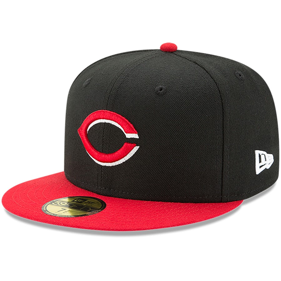 New Era Cincinnati Reds Black/Red Alternate Authentic Collection On-Field 59FIFTY Fitted Hat