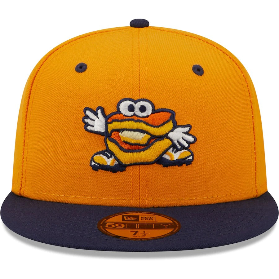 New Era Montgomery Biscuits Gold Authentic Collection 59FIFTY Fitted Hat
