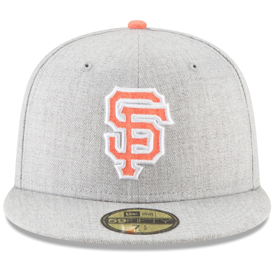 New Era San Francisco Giants Heathered Gray Hype 59FIFTY Fitted Hat