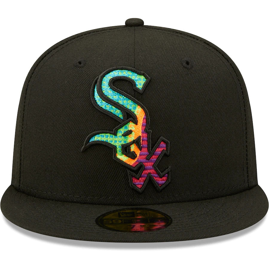 New Era Black Chicago White Sox Neon Fill 59FIFTY Fitted Hat