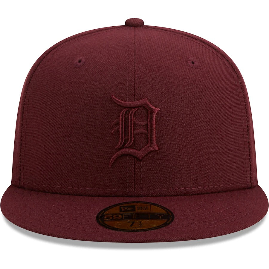 New Era Detroit Tigers Maroon Oxblood Tonal 59FIFTY Fitted Hat