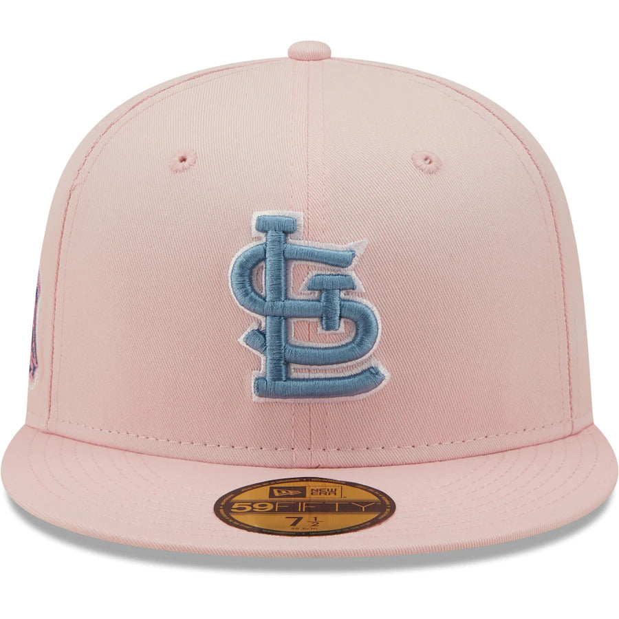 New Era Pink St. Louis Cardinals Busch Stadium Sky Undervisor 59FIFTY Fitted Hat
