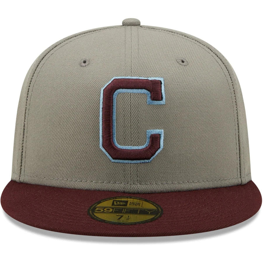 New Era Cleveland Indians Gray/Maroon 1981 All-Star Game Blue Undervisor 59FIFTY Fitted Hat