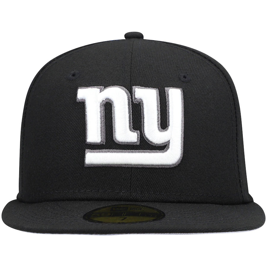 New Era Black New York Giants Super Bowl Patch 59FIFTY Fitted Hat