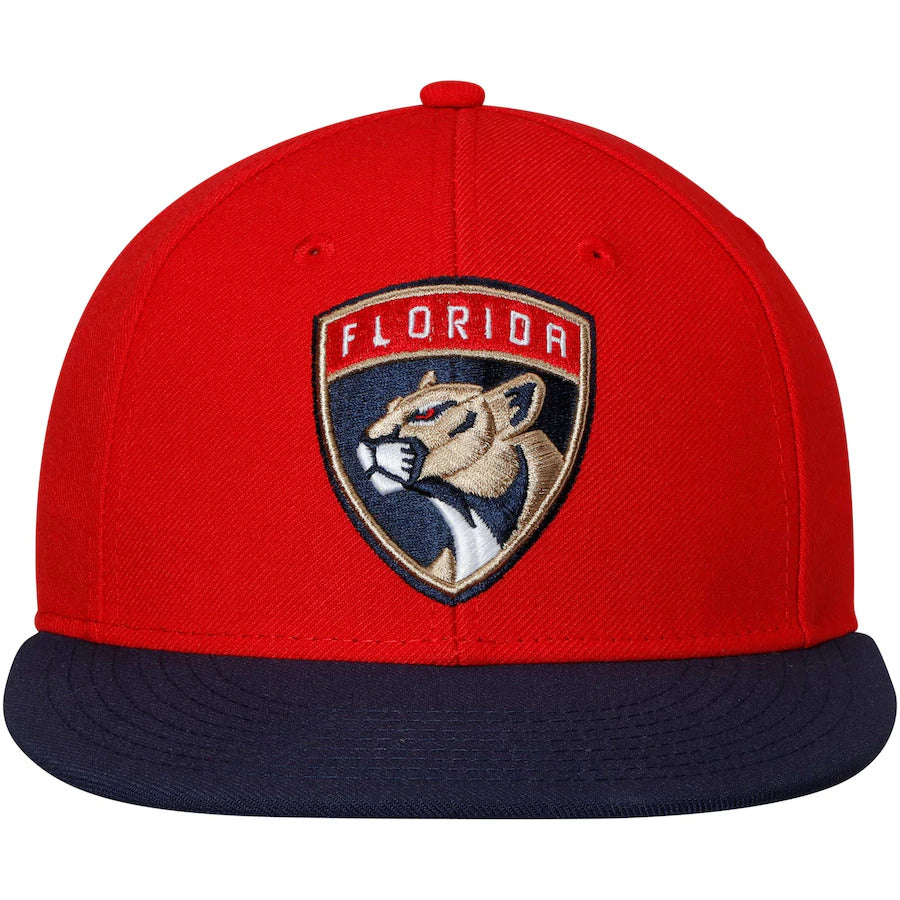 Adidas Red Florida Panthers Basic Two-Tone Fitted Hat