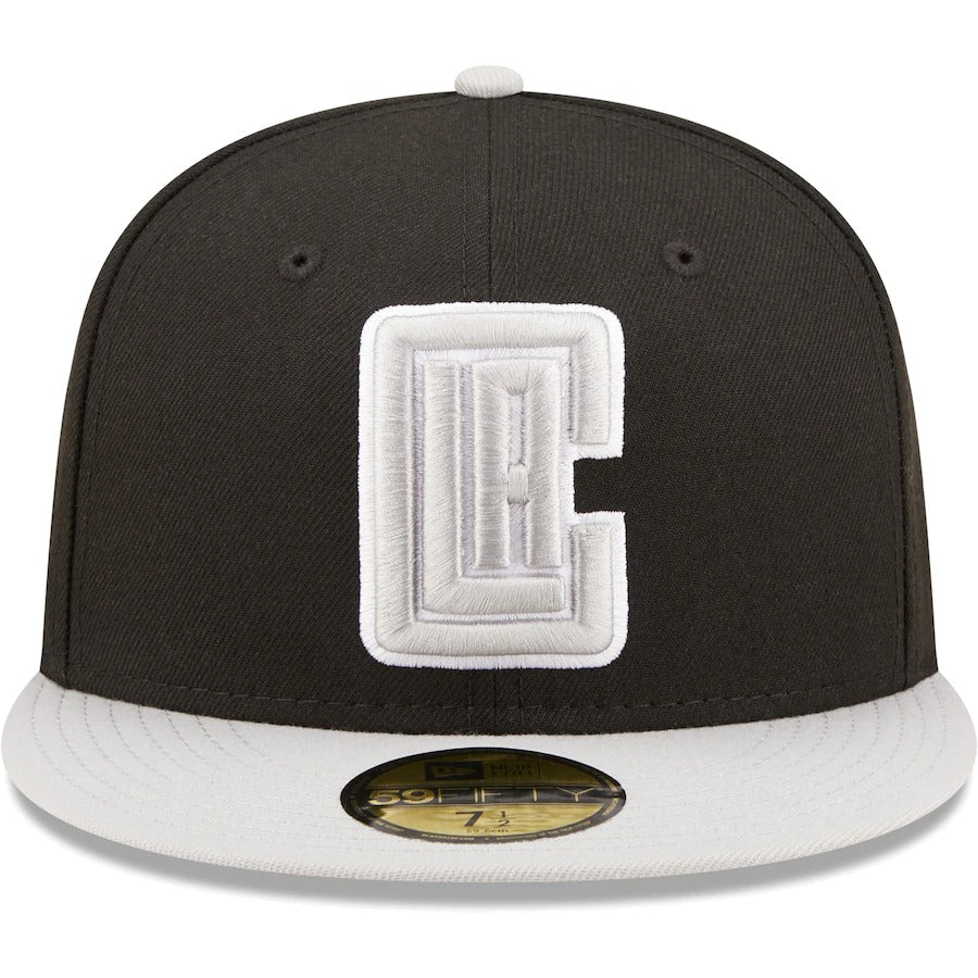 New Era LA Clippers Black/Gray Two-Tone Color Pack 59FIFTY Fitted Hat