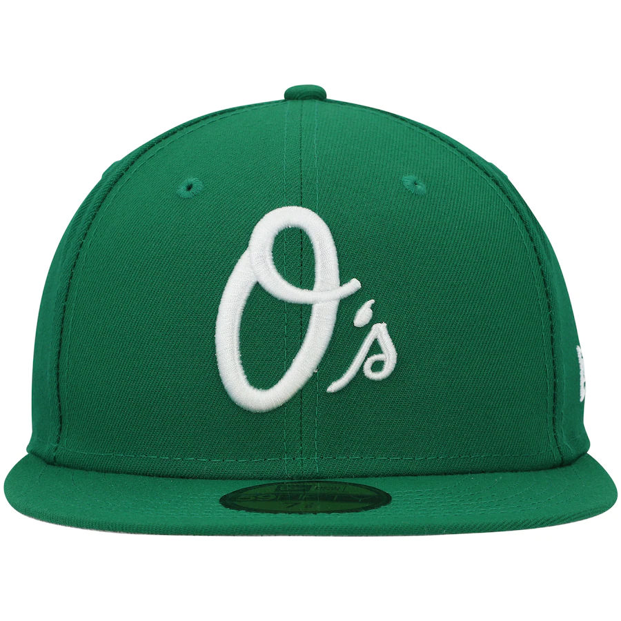 New Era Baltimore Orioles Kelly Green Logo White 59FIFTY Fitted Hat