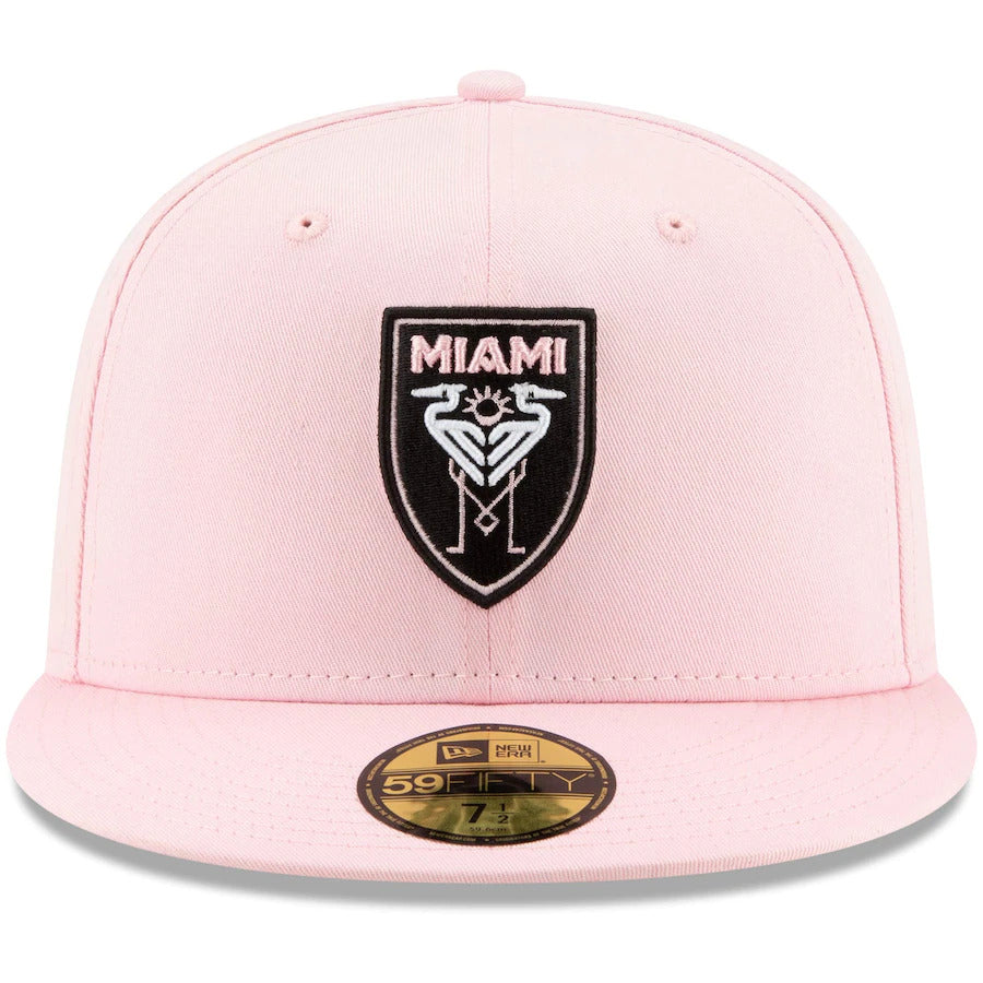 New Era Pink Inter Miami CF Primary Logo 59FIFTY Fitted Hat