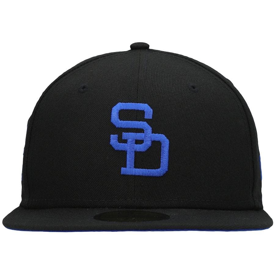 New Era San Diego Padres Black World Series Royal Under Visor 59FIFTY Fitted Hat