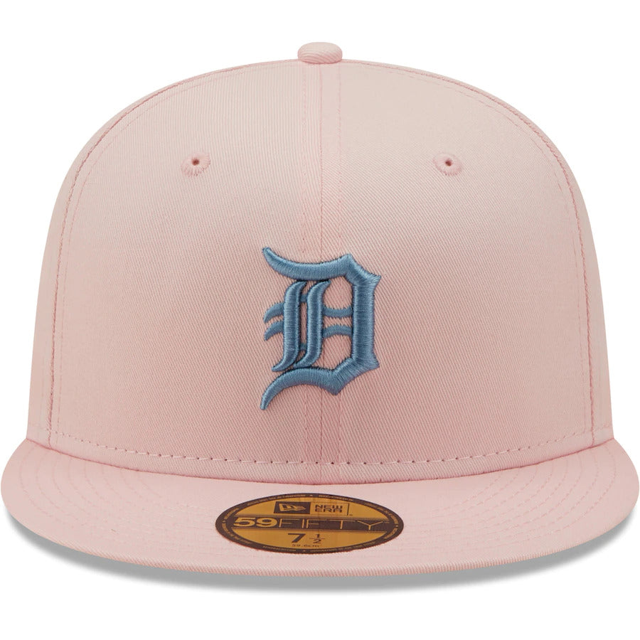 New Era Pink Detroit Tigers 1984 World Series Sky Undervisor 59FIFTY Fitted Hat