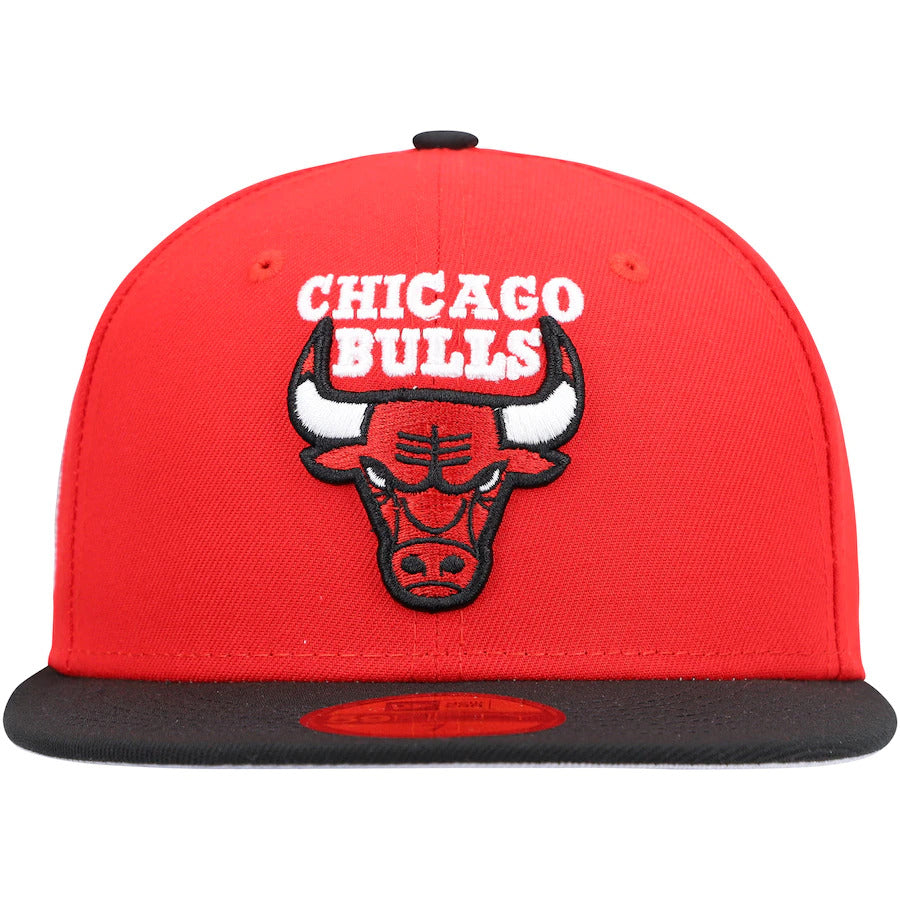 New Era Red Chicago Bulls Team Logoman 59FIFTY Fitted Hat