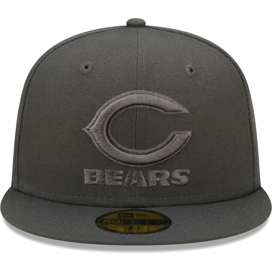 New Era Chicago Bears Graphite Color Pack 59FIFTY Fitted Hat