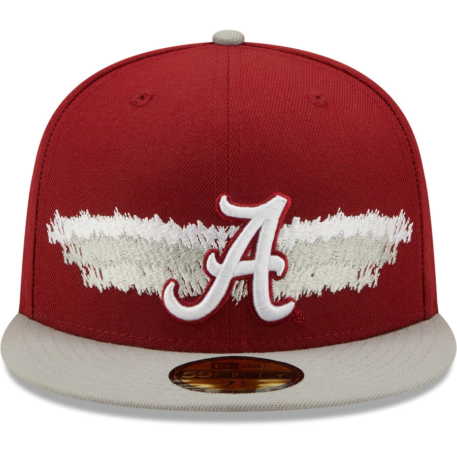 New Era Alabama Crimson Tide Crimson Scribble 59FIFTY Fitted Hat