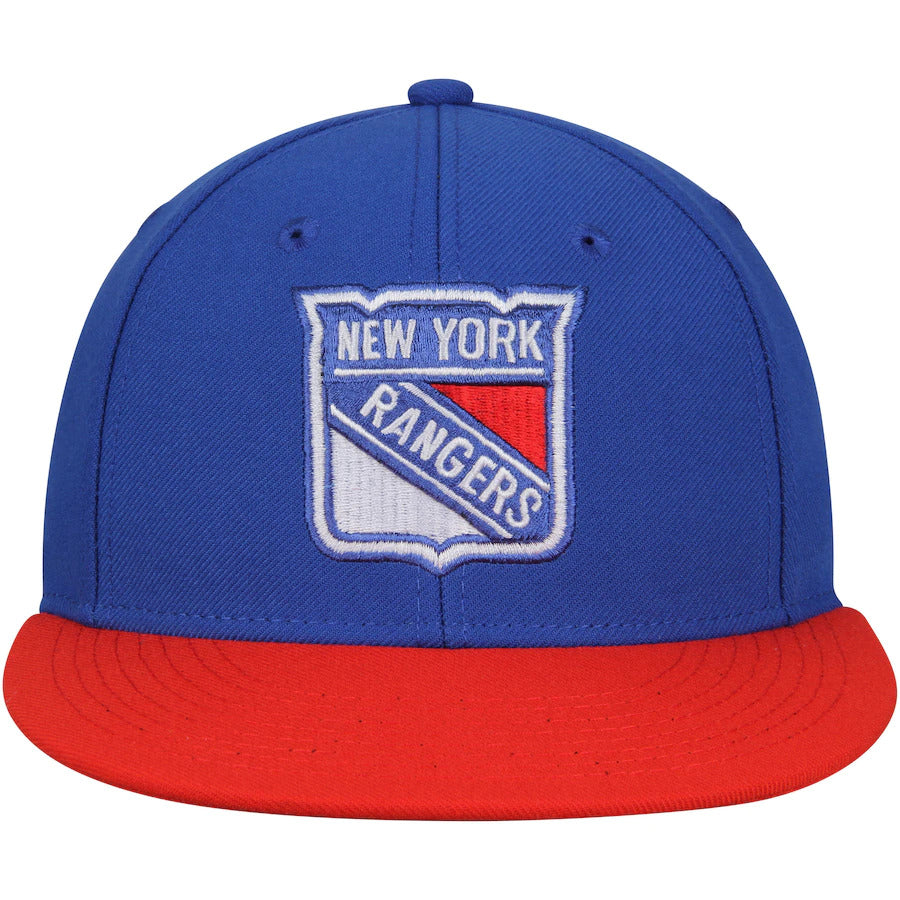 Adidas Blue New York Rangers Basic Two-Tone Fitted Hat