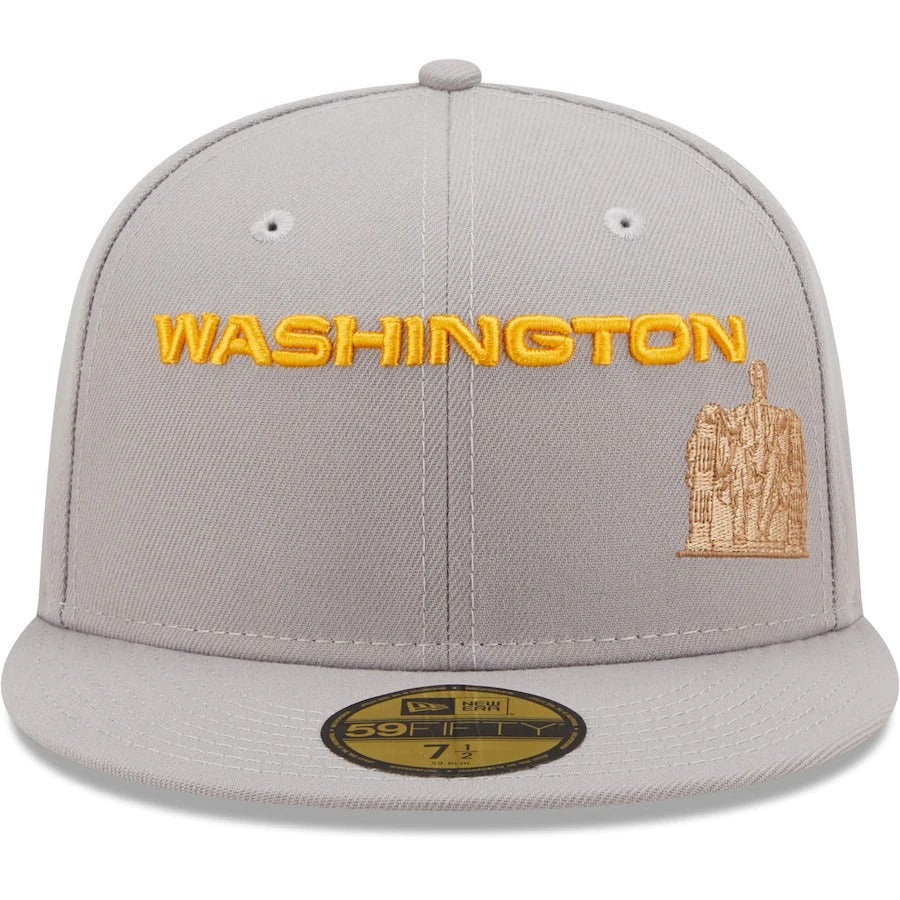 New Era Washington Football Team Gray City Describe 59FIFTY Fitted Hat