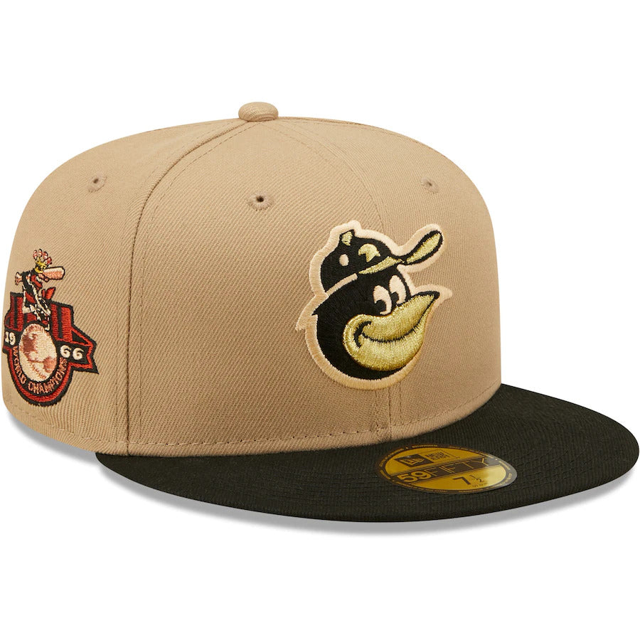 New Era Baltimore Orioles Brown 1966 World Series Camel 59FIFTY Fitted Hat