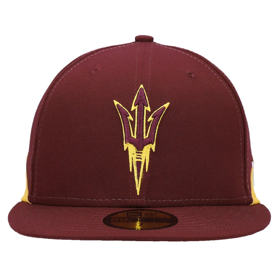 New Era Arizona State Sun Devils Maroon Team Bulletin 59FIFTY Fitted Hat