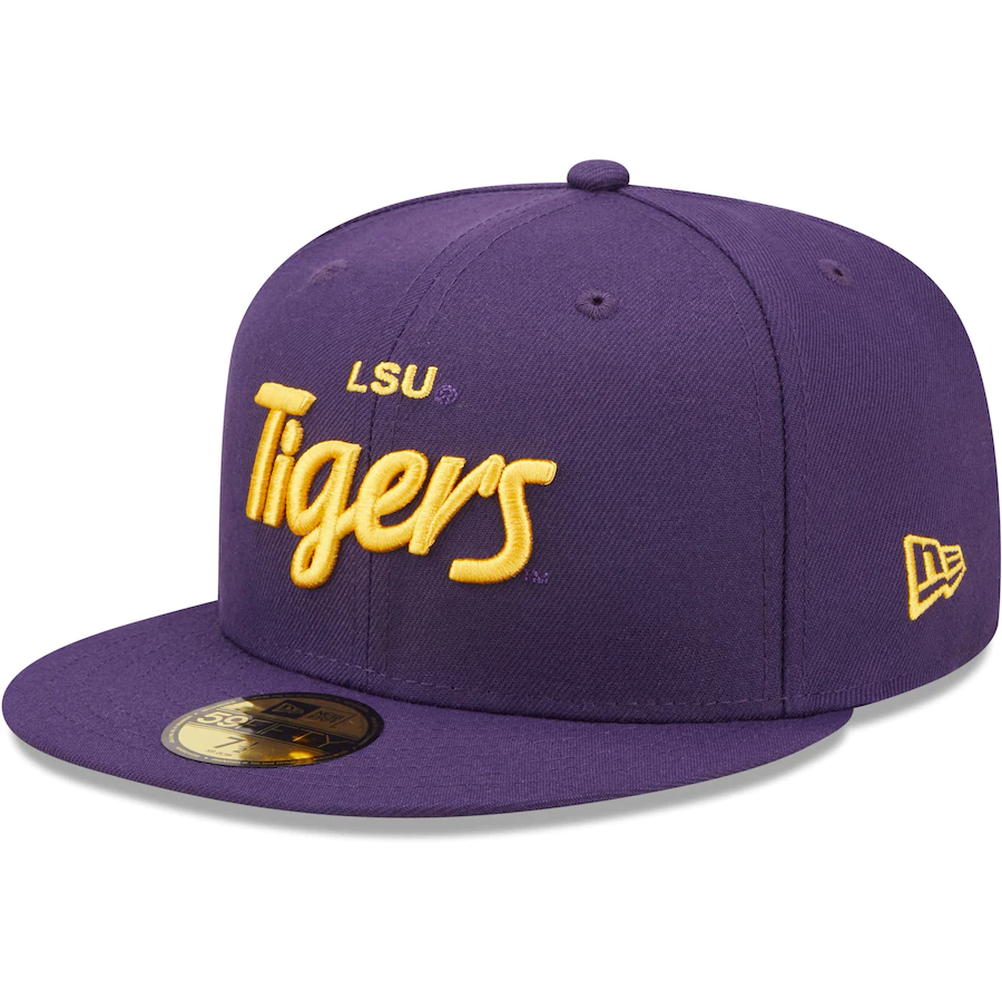 New Era LSU Tigers Purple Griswold 59FIFTY Fitted Hat