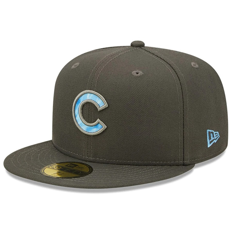 New Era Chicago Cubs Graphite 2022 Father's Day On-Field 59FIFTY Fitted Hat