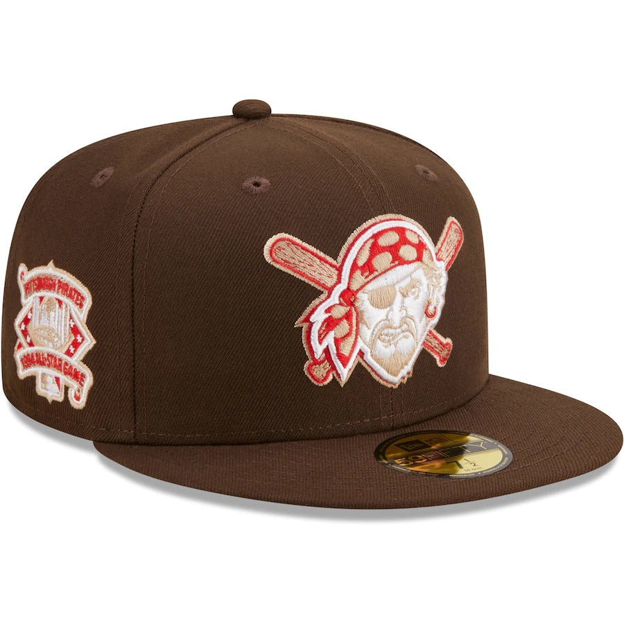 New Era Pittsburgh Pirates Brown 1994 All-Star Game Team Scarlet Undervisor 59FIFTY Fitted Hat