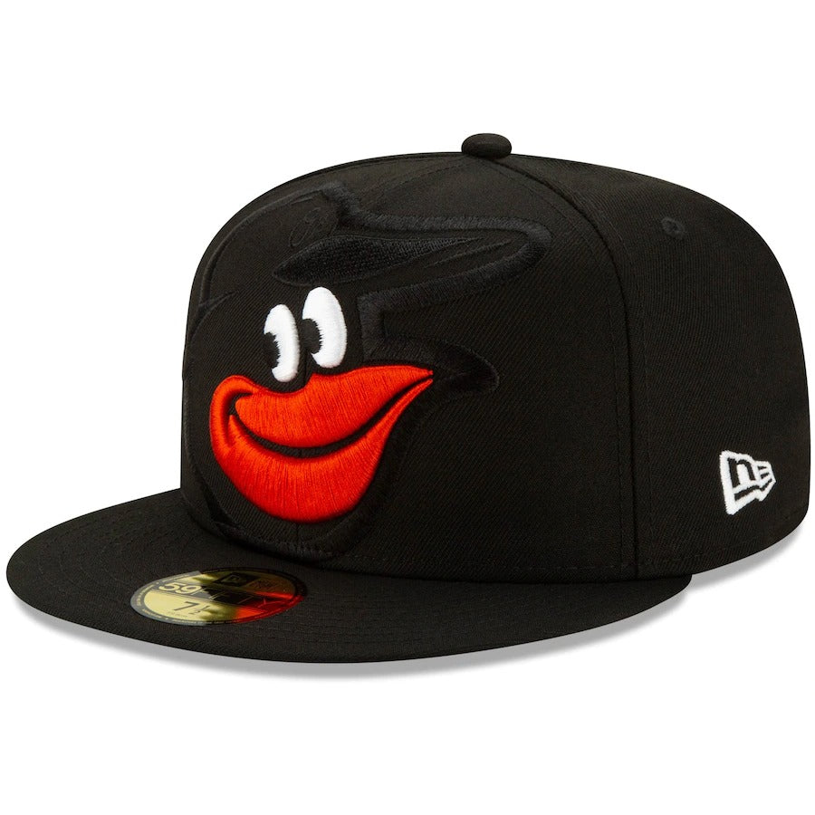New Era Baltimore Orioles Black Logo Elements 59FIFTY Fitted Hat