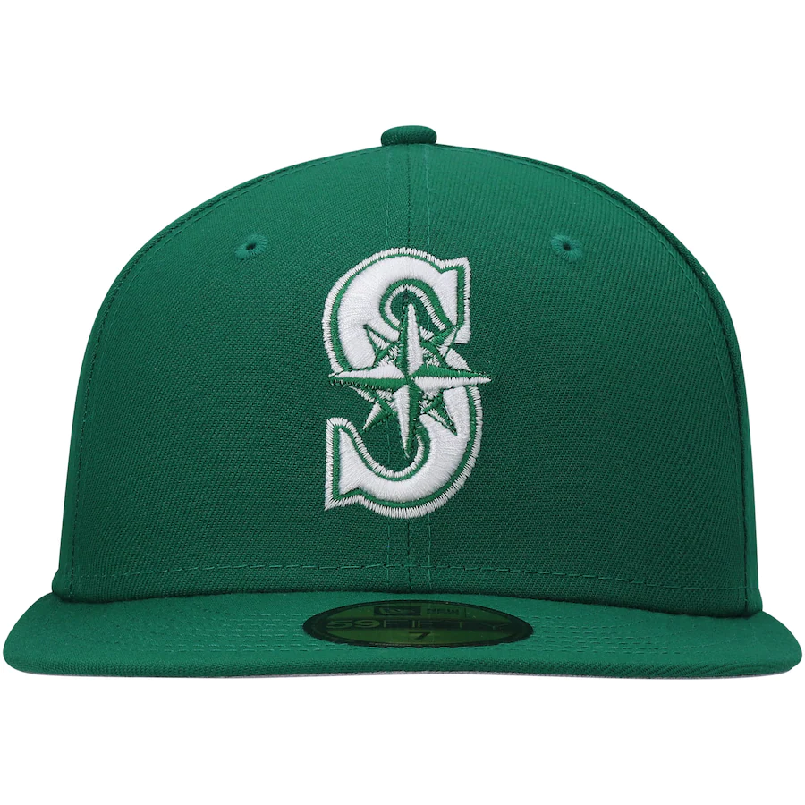 New Era Seattle Mariners Kelly Green Logo 59FIFTY Fitted Hat