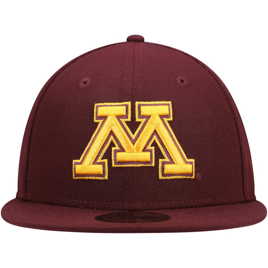 New Era Maroon Minnesota Golden Gophers Logo Basic 59FIFTY Fitted Hat