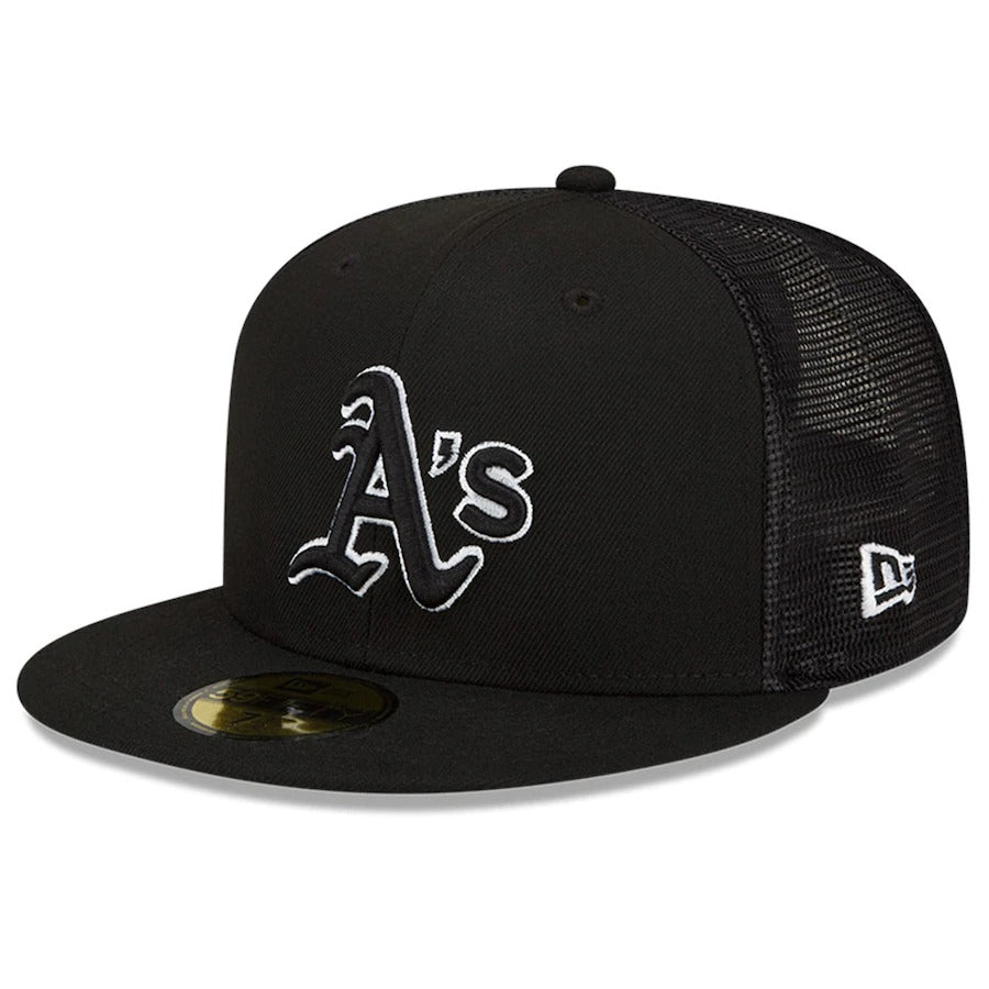 New Era Oakland Athletics Black 2022 Batting Practice 59FIFTY Fitted Hat