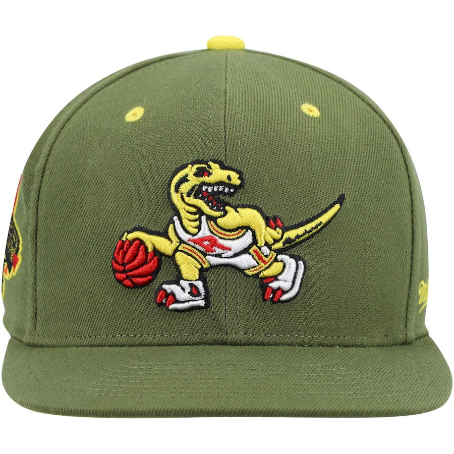 Mitchell & Ness x Lids Toronto Raptors Olive NBA Draft Hardwood Classics Dusty Fitted Hat