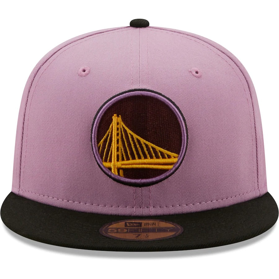 New Era Golden State Warriors Lavender/Black Color Pack 59FIFTY Fitted Hat