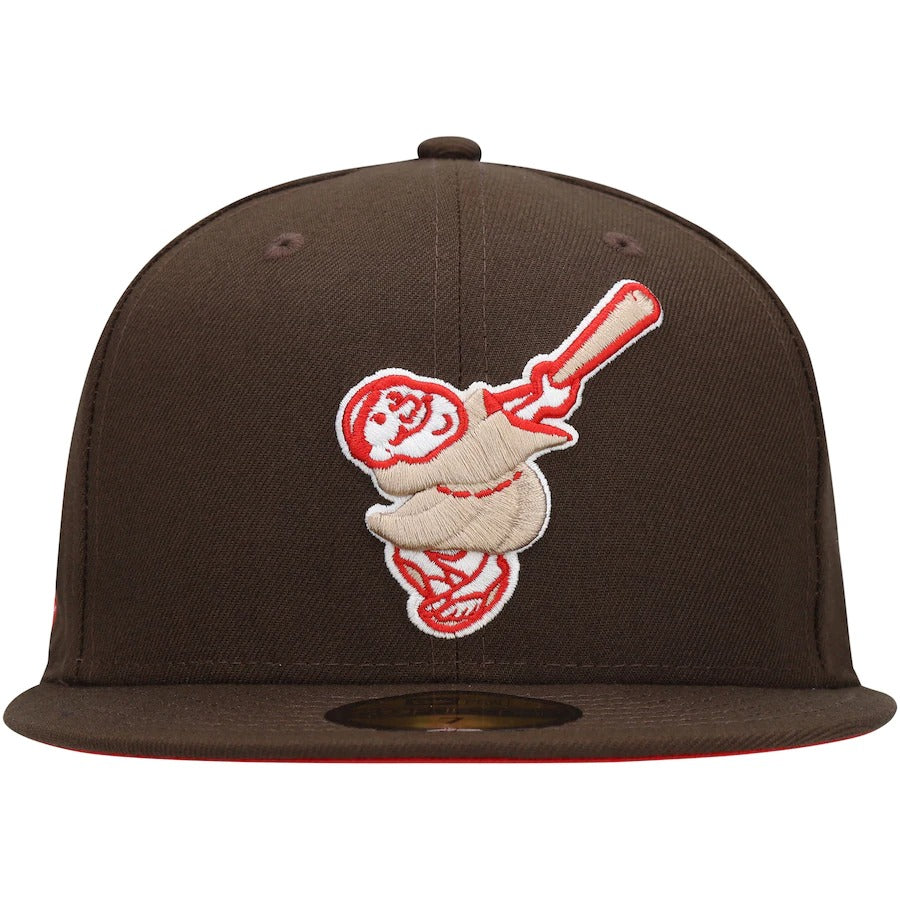 New Era San Diego Padres Brown 40th Anniversary Team Scarlet Undervisor 59FIFTY Fitted Hat