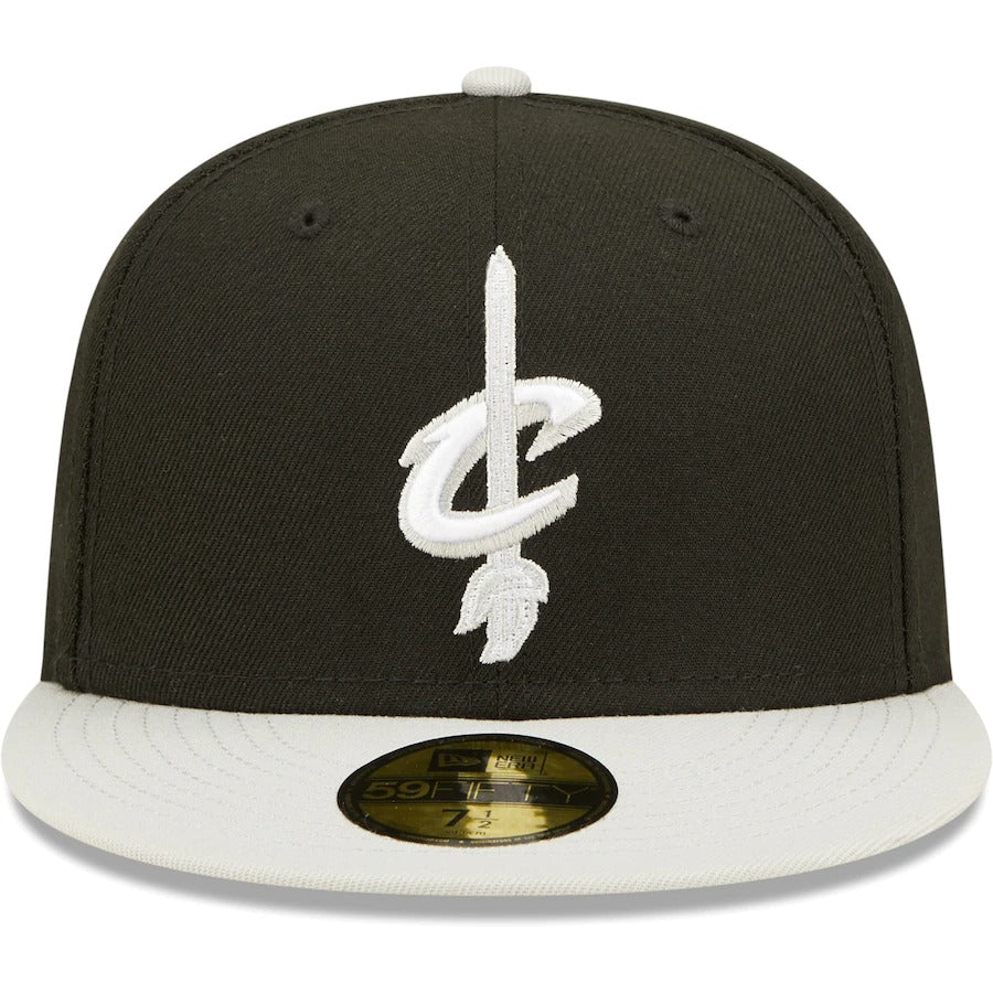 New Era Cleveland Cavaliers Black/Gray Two-Tone Color Pack 59FIFTY Fitted Hat