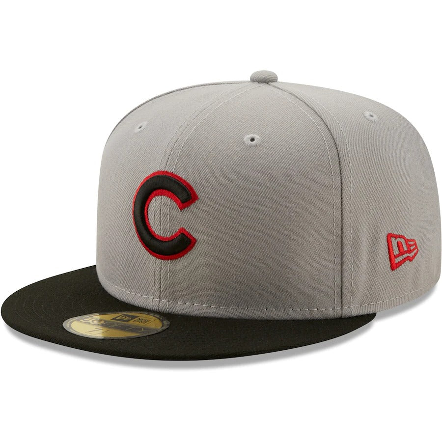 New Era Gray/Black Chicago Cubs 1962 MLB All-Star Game Red Undervisor 59FIFTY Fitted Hat