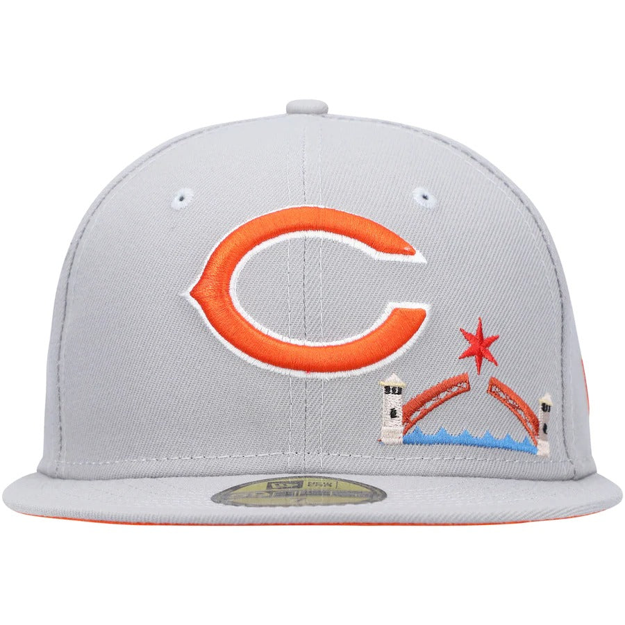 New Era Chicago Bears Gray City Describe 59FIFTY Fitted Hat