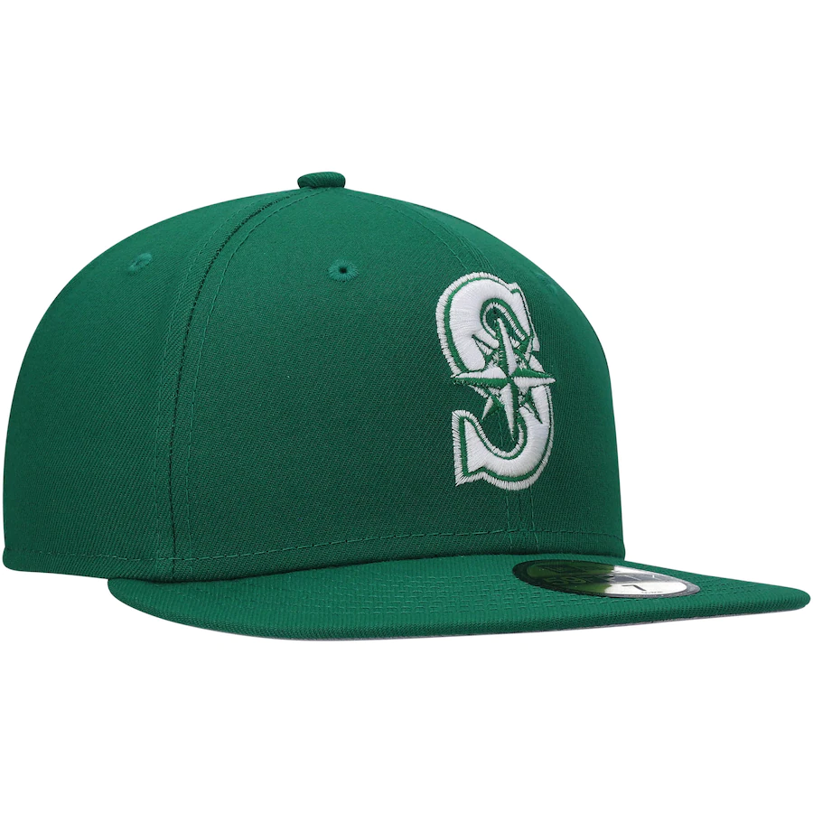 New Era Seattle Mariners Kelly Green Logo 59FIFTY Fitted Hat