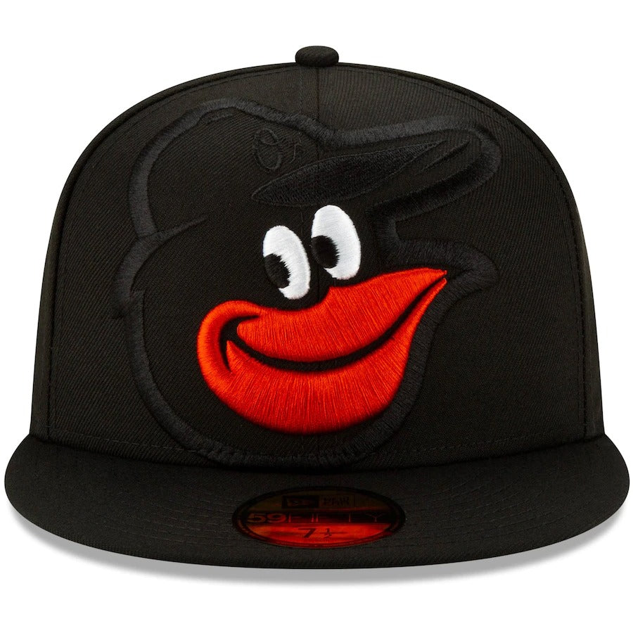 New Era Baltimore Orioles Black Logo Elements 59FIFTY Fitted Hat