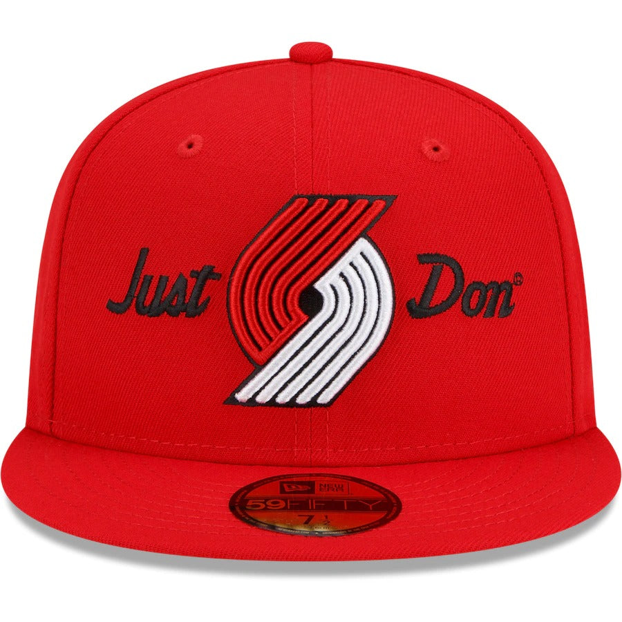 New Era x Just Don Portland Trail Blazers Red 59FIFTY Fitted Hat