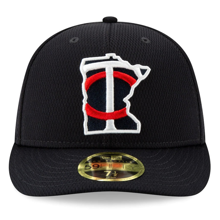 New Era Navy Minnesota Twins 2021 Batting Practice Low Profile 59FIFTY Fitted Hat