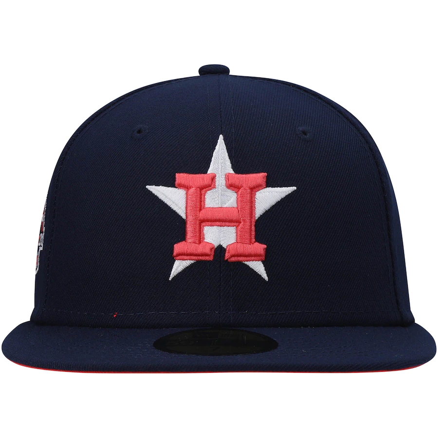 New Era Houston Astros Navy 45th Anniversary Lava Undervisor 59FIFTY Fitted Hat