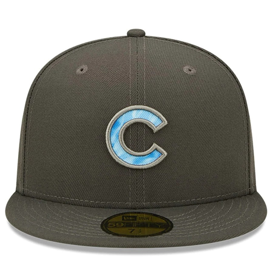 New Era Chicago Cubs Graphite 2022 Father's Day On-Field 59FIFTY Fitted Hat