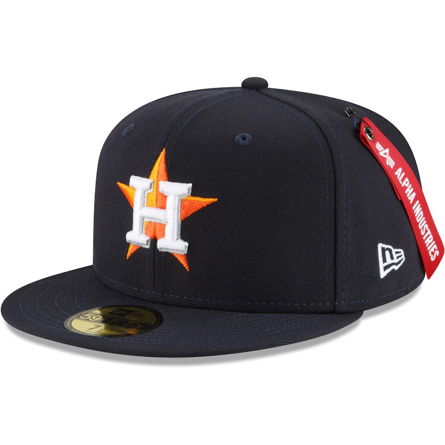 New Era x Alpha Industries Houston Astros Navy 59FIFTY Fitted Hat