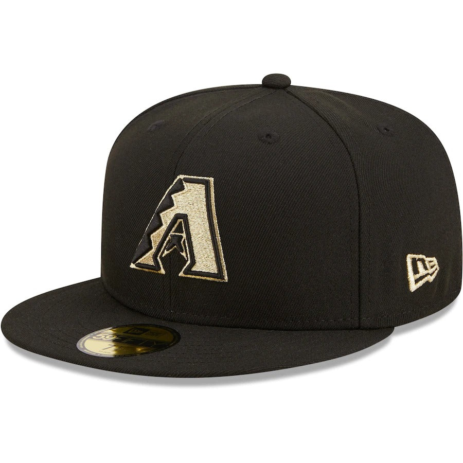 New Era Arizona Diamondbacks Black 2011 All-Star Game Metallic Gold Undervisor 59FIFTY Fitted Hat