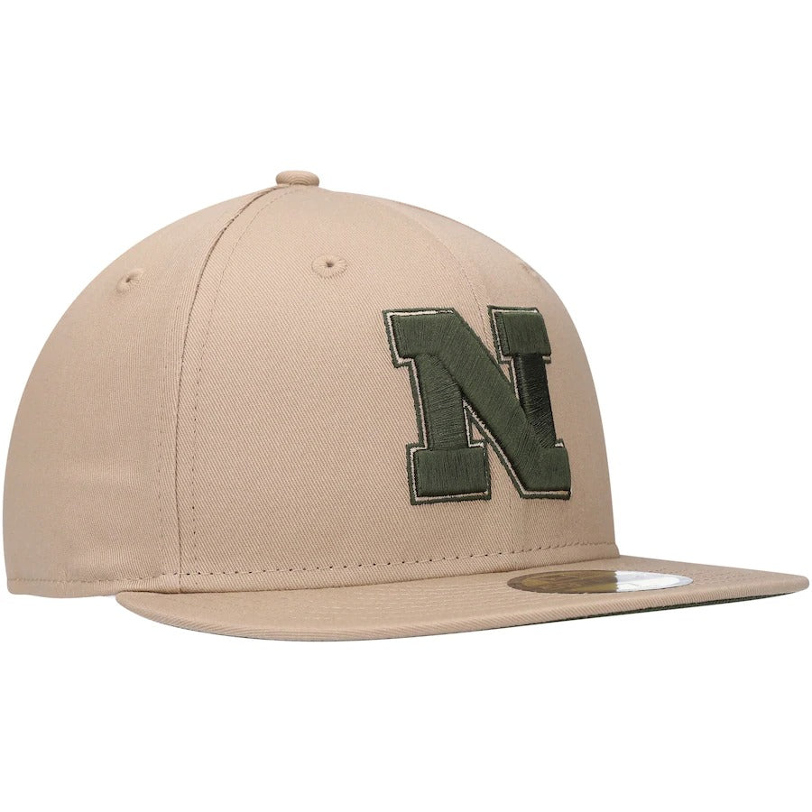 New Era Tan Nebraska Huskers Camel & Rifle 59FIFTY Fitted Hat