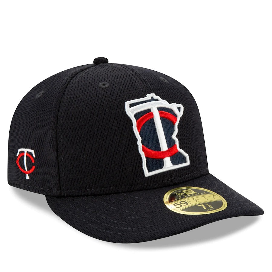 New Era Navy Minnesota Twins 2021 Batting Practice Low Profile 59FIFTY Fitted Hat