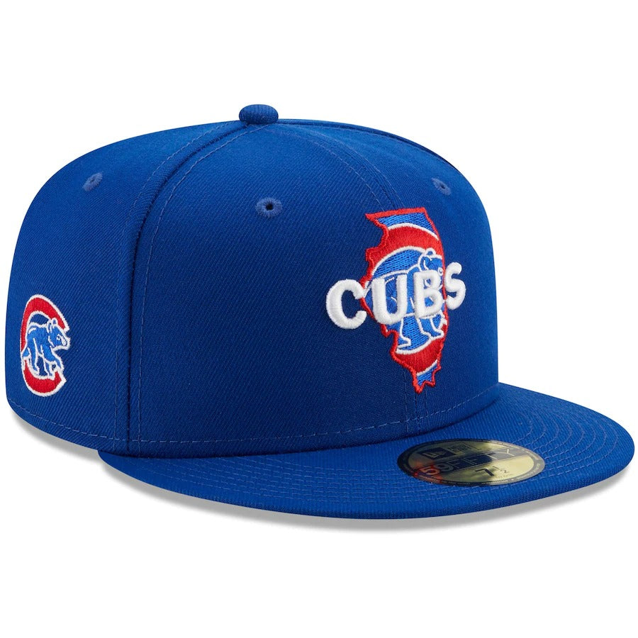 New Era Royal Chicago Cubs Local II 59FIFTY Fitted Hat