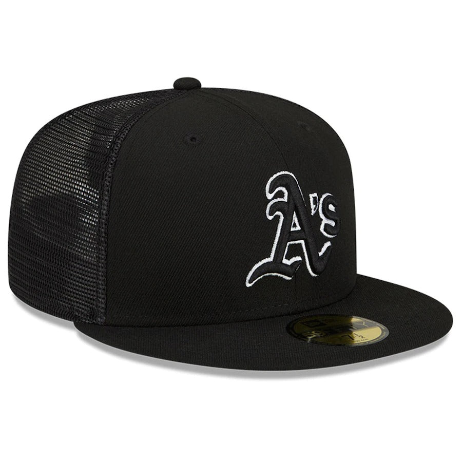 New Era Oakland Athletics Black 2022 Batting Practice 59FIFTY Fitted Hat