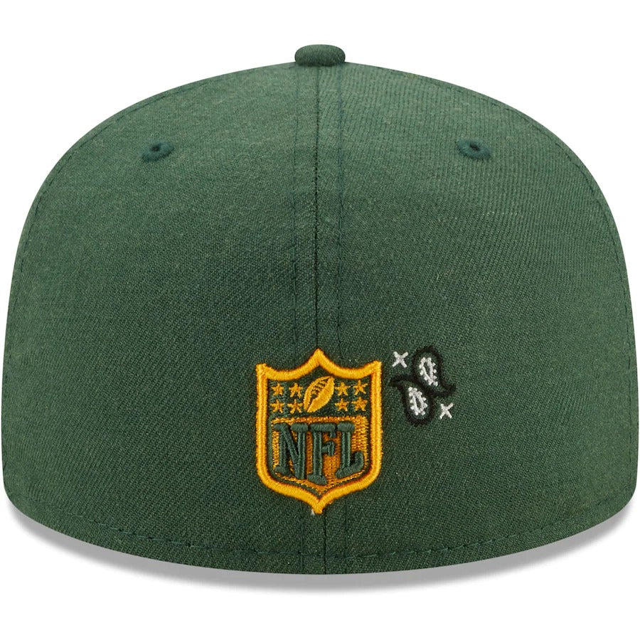 New Era Green Bay Packers Green Bandana 59FIFTY Fitted Hat